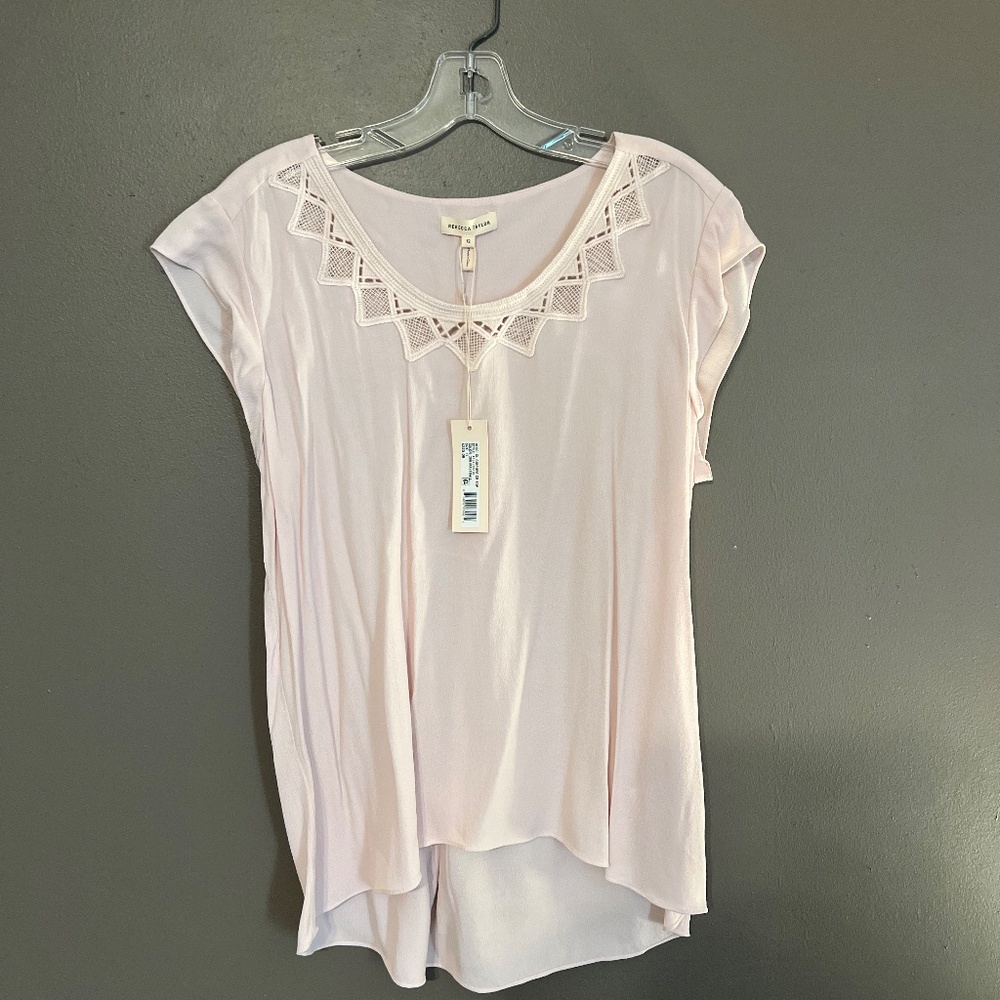 NWT Rebecca Taylor Light Pink Blouse